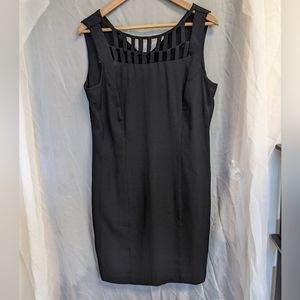 S.L. Fashions Vintage 80's Little Black Dress. Beautiful cut out design. 12P